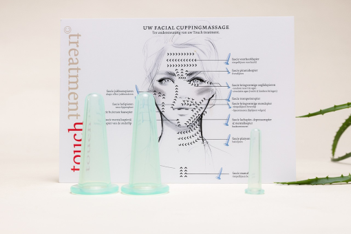 Tweedelig facial cuppingset
